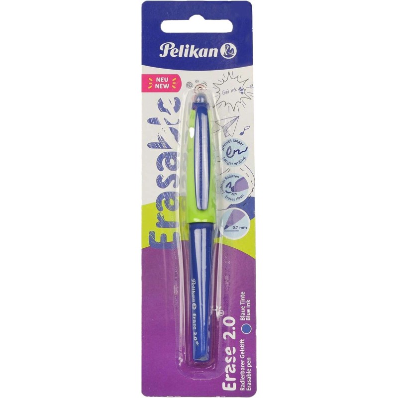 Stylo bille Pelikan Roller Erase 2.0 bleu prise ergonomique Stylo bille Pelikan Roller Erase 2.0 bleu prise ergonomique