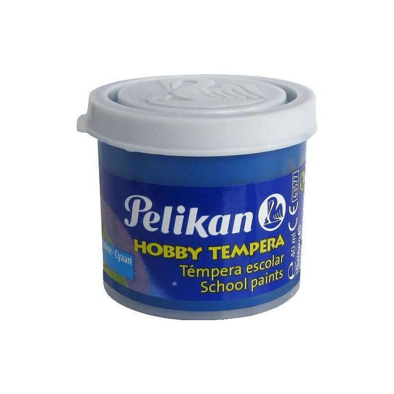 Pelikan School Tempera Flacon 40 ml – Facile à laver – Idéal pour les activités scolaires – Couleur bleue