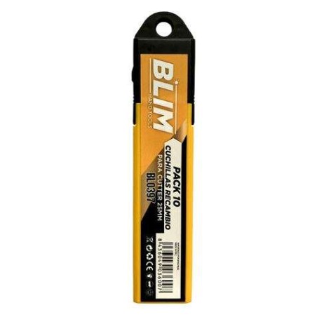 ✅ Blim Pack 10 Lames de Rechange pour Cutters 25mm couleur Plusieurs couleurs en stock
