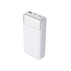 Batterie externe D-Link DPP-201 20 000 mAh - 65 W PD 3.0 - QC 3.0 - Blanche