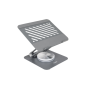Support pour ordinateur portable Tooq jusqu'à 13" - Rotation à 360° - Pliable et portable - Gris