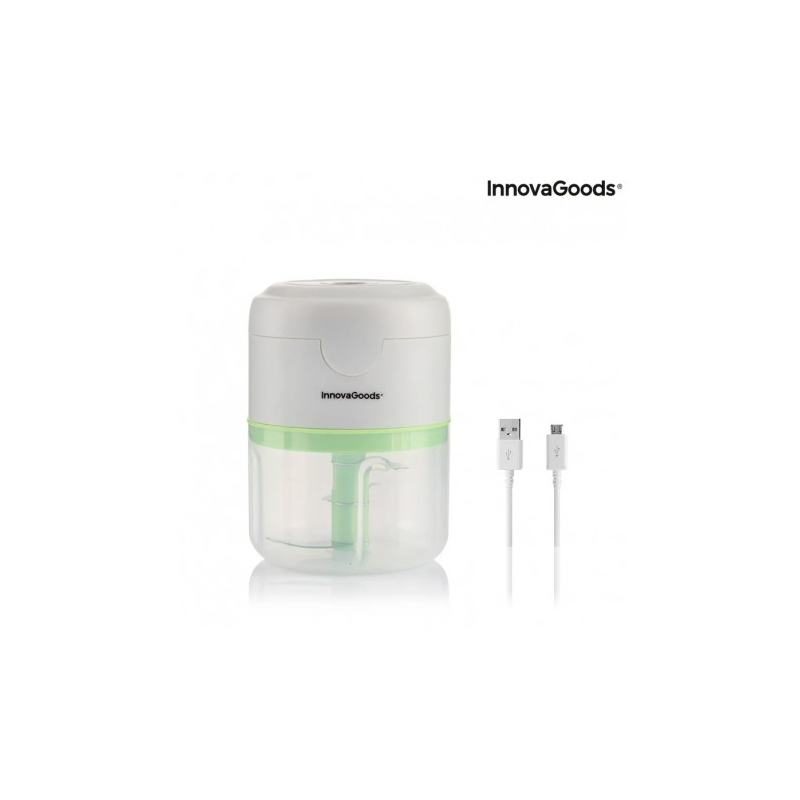 Hachoir rechargeable Innovagoods Echoppie Mini - Puissance 40 W - Capacité 250 ml - Lames en acier inoxydable - Batterie 1300
