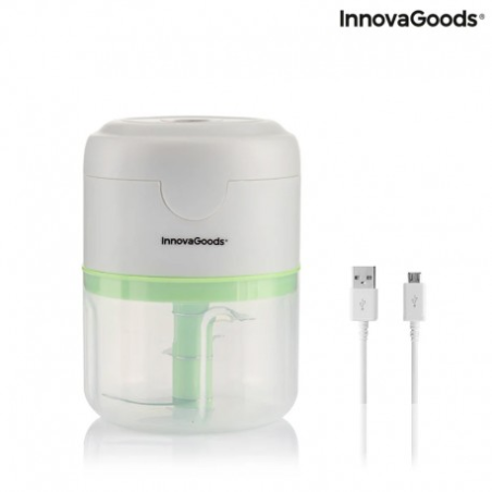 Hachoir rechargeable Innovagoods Echoppie Mini - Puissance 40 W - Capacité 250 ml - Lames en acier inoxydable - Batterie 1300
