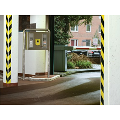 Ruban de marquage adhésif Tesa 50 mm x 66 m - Idéal pour marquer les obstacles permanents - Adhésif sans solvant - Couleur