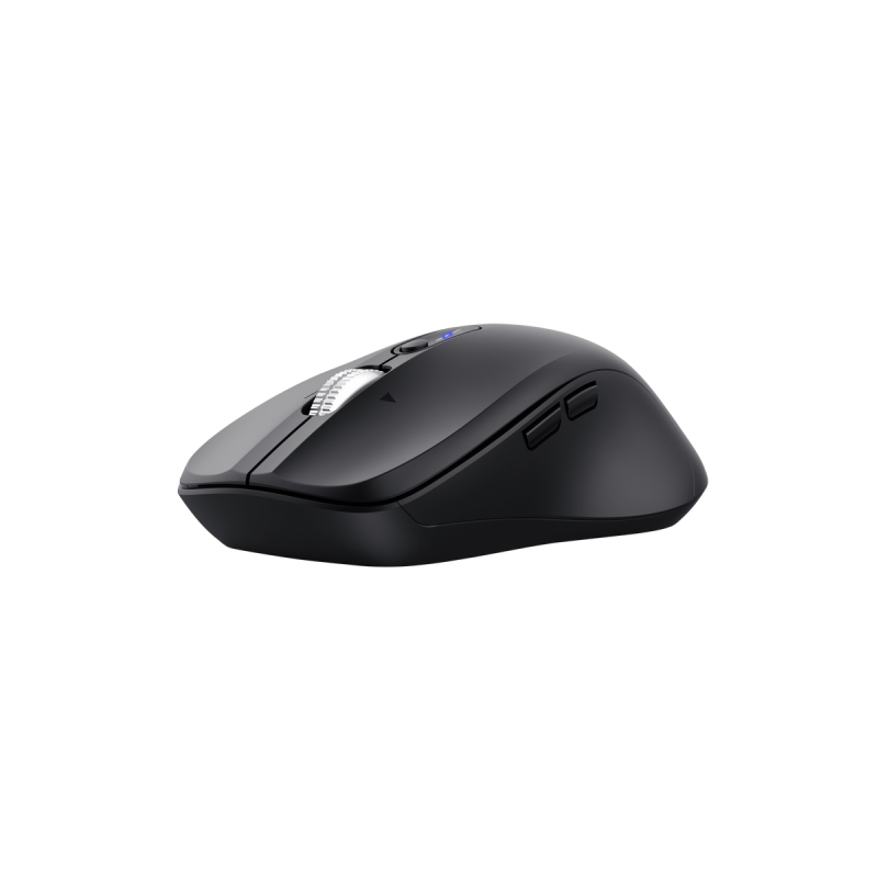 Souris sans fil multi-appareils Trust Ferro - Clic silencieux - 3200 dpi - 9 boutons - Noire