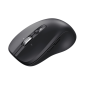 Souris sans fil multi-appareils Trust Ferro - Clic silencieux - 3200 dpi - 9 boutons - Noire