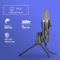 Microphone USB NGS MS120USB - Configuration réglable - Enregistrement cardioïde - Port de contrôle pour casque - Compatible