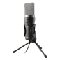 Microphone USB NGS MS120USB - Configuration réglable - Enregistrement cardioïde - Port de contrôle pour casque - Compatible