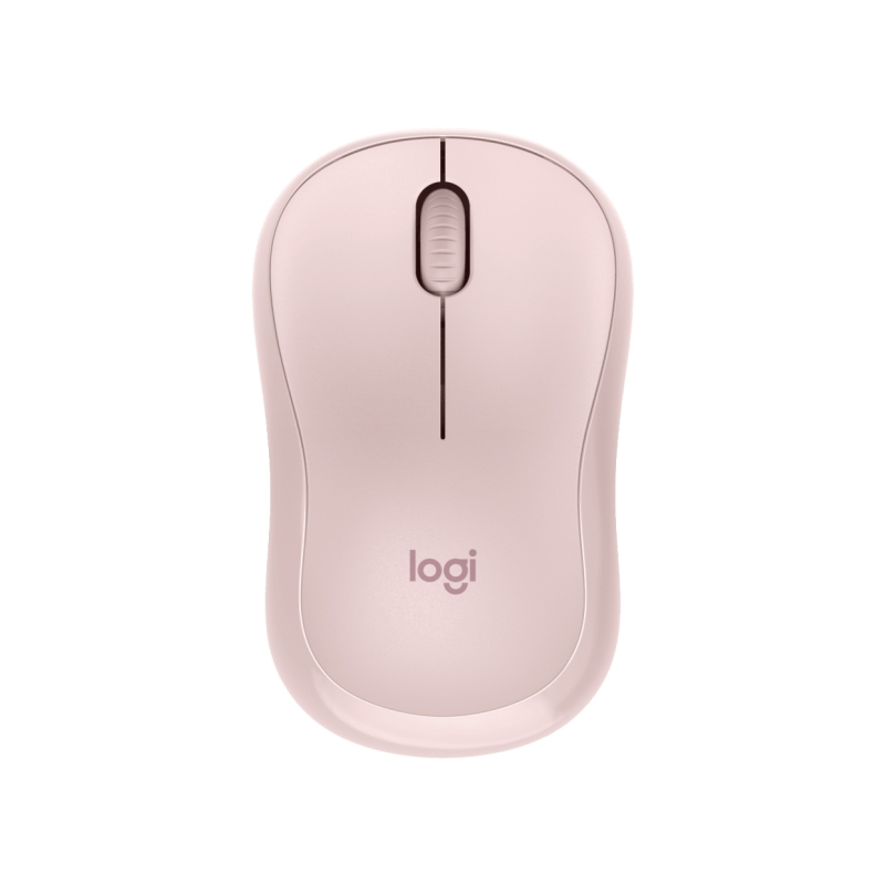Souris Bluetooth silencieuse Logitech M240 - 3 boutons - Ambidextre - Rose