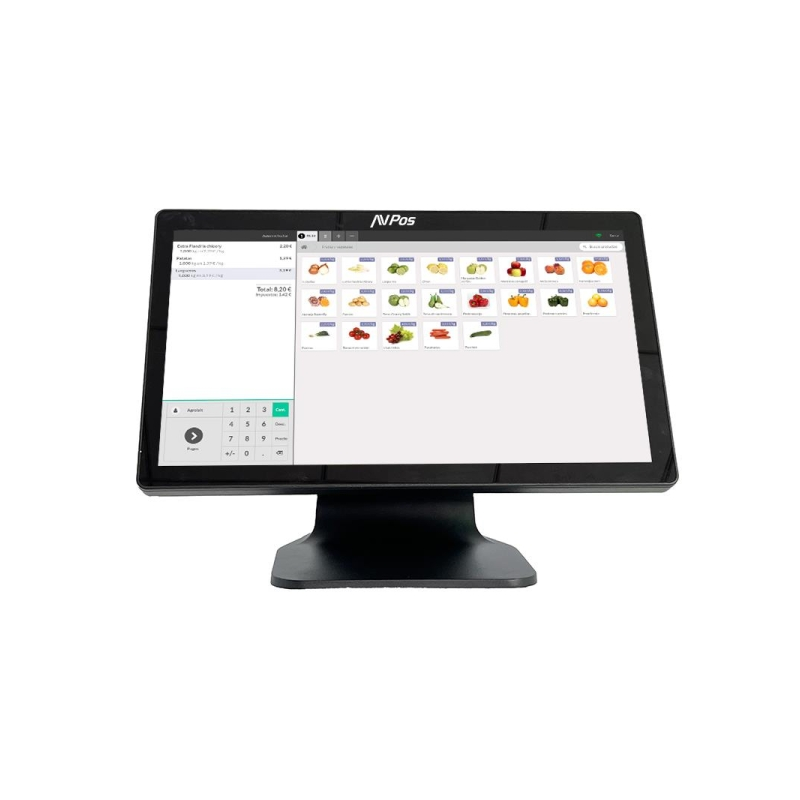 AVPos TPV K4000 MAX 18.5 Tactile - I5 - Mémoire 8 Go - SSD 128 Go - VGA, HDMI - WIFI, LAN - Haut-parleurs - Couleur Noir