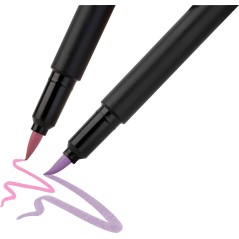 ✅ Faber-Castell Black Edition Pack de 6 marqueurs à pointe pinceau - Encre à base de colorant alimentaire - Co en stock