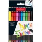 Faber-Castell Black Edition Pack de 10 marqueurs à pointe pinceau - Encre à base de colorant alimentaire - Couleurs assorties
