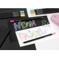 Faber-Castell Black Edition Pack de 12 Crayons de Couleur Néon+Pastel - Mine Super Douce - Bois Noir - Idéal pour Dessiner sur