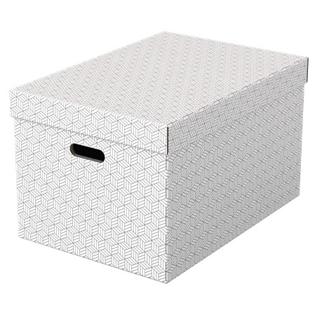 ✅ Esselte Pack de 3 Grandes Boîtes de Rangement avec Couvercles 355x305x510mm - Carton 100% Recyclé et Recycla en stock