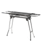 Barbecue portable Innovagoods ExelQ en acier inoxydable - Pliable - Grille amovible 57 x 29 cm - Poignées de transport