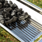 Barbecue portable Innovagoods ExelQ en acier inoxydable - Pliable - Grille amovible 57 x 29 cm - Poignées de transport