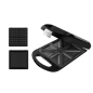 Cecotec Rock'nToast Appareil à sandwichs familial extra large 3 en 1 - 1500 W - Capacité de 4 sandwichs - 3 plaques