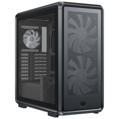 Boîtier tour Cooler Master Masterframe 600 E-ATX - 2 ventilateurs avant RGB 200 mm - 1 ventilateur arrière RGB 120 mm - Fenêtre