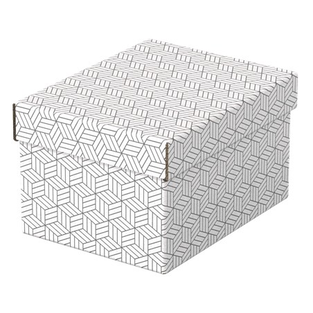 ✅ Esselte Pack de 3 Petites Boîtes de Rangement avec Couvercles 200x150x255mm - Carton 100% Recyclé et Recycla en stock