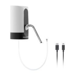 Distributeur d'eau automatique Innovagoods - Sans BPA - Rechargeable par USB - Compatible avec les bouteilles d'eau