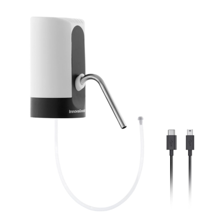 Distributeur d'eau automatique Innovagoods - Sans BPA - Rechargeable par USB - Compatible avec les bouteilles d'eau