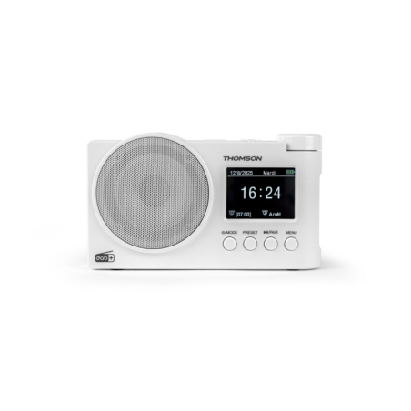 Radio FM Thomson DAB+ avec haut-parleur Bluetooth - 30 préréglages DAB+ et 30 préréglages FM - Mise à jour automatique des