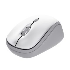 Souris sans fil Bluetooth Trust Ivy+ 1600 dpi - 3 boutons - Ambidextre - Compatible avec 3 appareils - Blanche
