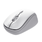 Souris sans fil Bluetooth Trust Ivy+ 1600 dpi - 3 boutons - Ambidextre - Compatible avec 3 appareils - Blanche