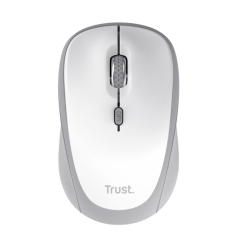 Souris sans fil Bluetooth Trust Ivy+ 1600 dpi - 3 boutons - Ambidextre - Compatible avec 3 appareils - Blanche
