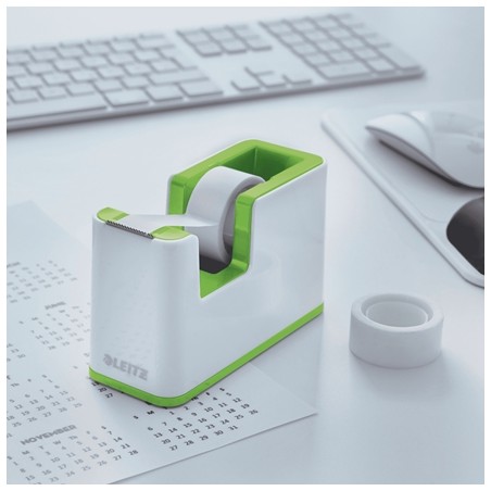 Dévidoir de ruban adhésif Leitz WOW - Pour rouleaux jusqu'à 19 mm x 33 m - Comprend un ruban adhésif inscriptible - Couleur