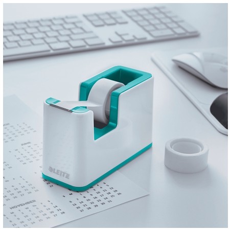 Dévidoir de ruban adhésif Leitz WOW - Pour rouleaux jusqu'à 19 mm x 33 m - Comprend un ruban adhésif inscriptible - Couleur