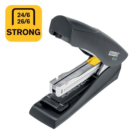Agrafeuse de bureau Rapid Eco 24/6, 26/6 – Agrafe jusqu'à 25 feuilles – Agrafage et clouage à plat – Fabriquée avec 74 % de