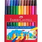 Faber-Castell Jumbo Pack de 24 marqueurs à pointe épaisse - Encre lavable à base d'eau - Couleurs assorties