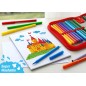 Faber-Castell Castle Pack de 36 marqueurs - Encre lavable à base d'eau - Couleurs assorties