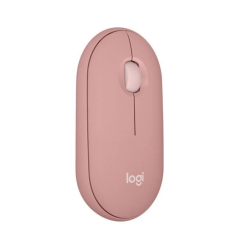 Souris sans fil Logitech Pebble Mouse 2 M350s - Rose, compacte et sile