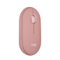 Souris sans fil Logitech Pebble Mouse 2 M350s - Rose