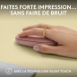 Souris sans fil Logitech Pebble Mouse 2 M350s - Rose