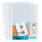 Elba Pack de 10 Couvertures Standard Folio Multi-trous - Matériau PP 70? - Transparent et cristallin