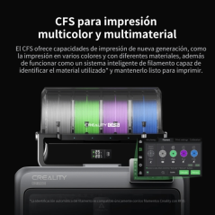 Imprimante 3D Creality K2 Pro Combo (unité fermée + unité CFS) - Volume d'impression : 30 x 30 x 30 cm - Vitesse d'impression :