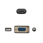 Câble convertisseur VGA vers HDMI Nanocable - VGA/M-HDMI/M + audio - 1,8 m - Noir