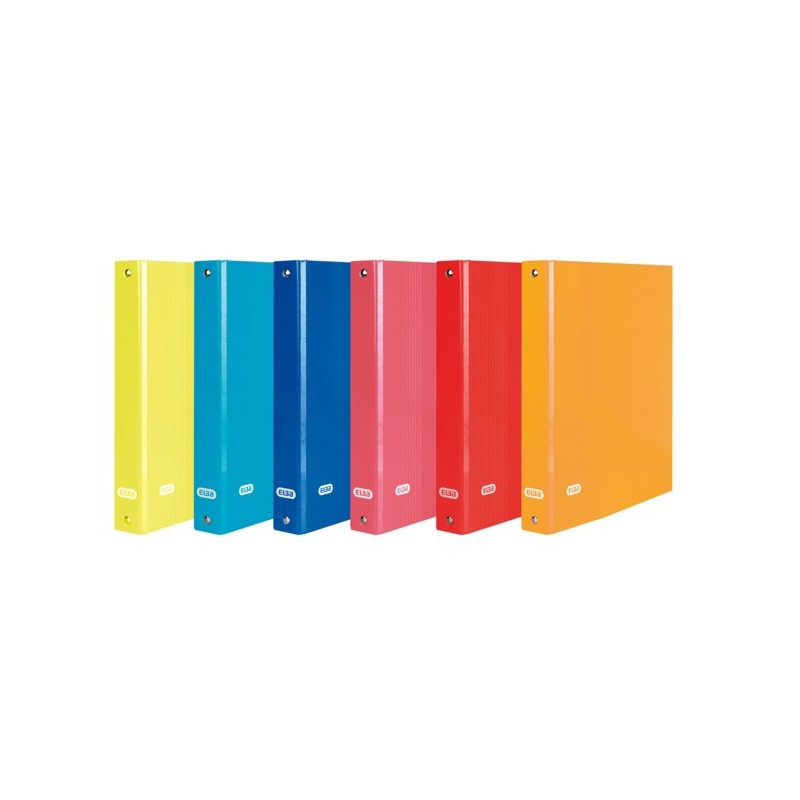LOT de 12 Classeur à anneaux Elba Color Life Folio Lomo 50 mm 4Dx40 - Résistant et durable - Grande capacité de stockage