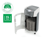 Destructeur de papier Leitz IQ OptiMax Office DIN P5 - Détruit jusqu'à 10 feuilles - Poubelle 35 L avec technologie Spin
