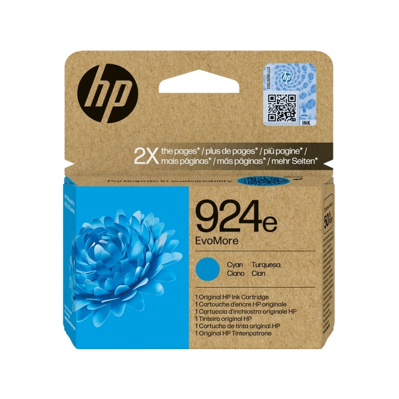 HP 924e Cartouche d'encre cyan 4K0U7NE
