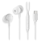 Écouteurs intra-auriculaires NGS CROSS STEP avec microphone - USB-C - Bouton multifonction - Couleur blanche