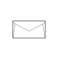 Lot de 500 enveloppes offset 80 g/m² - 90 x 140 mm - Spécialement conçues pour l'impression - Blanches