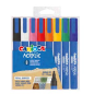 Lot de 8 marqueurs acryliques Carioca - Pointe ronde moyenne 1,8-2,5 mm - Encre à base d'eau - Haute couverture - Couleurs