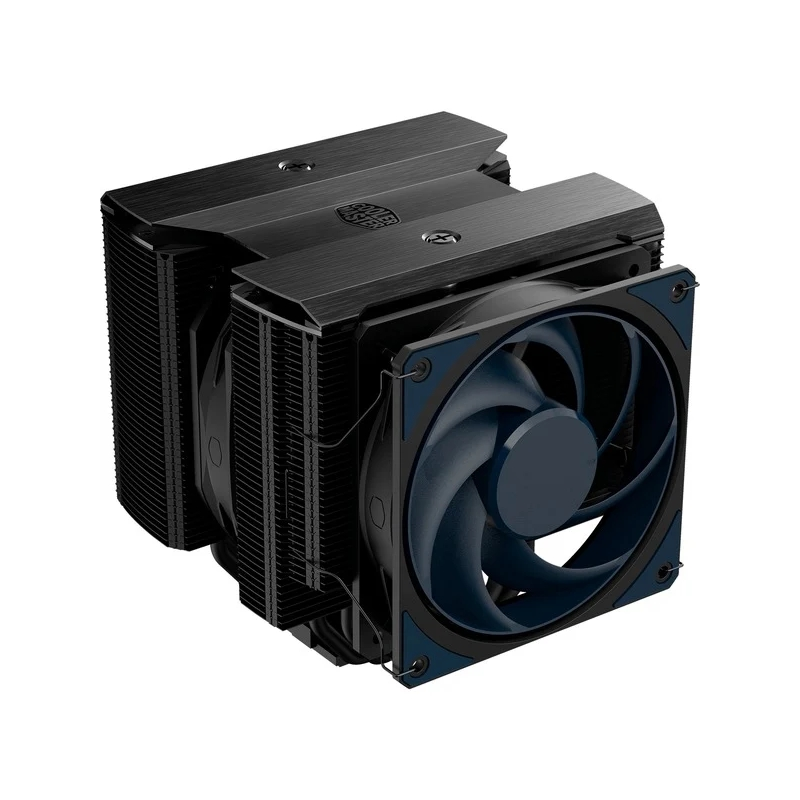Refroidisseur CPU Cooler Master MA824 - 8 dissipateurs thermiques - Multiprise universelle - Double ventilateur - Noir