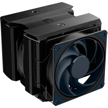 Refroidisseur CPU Cooler Master MA824 - 8 dissipateurs thermiques - Multiprise universelle - Double ventilateur - Noir