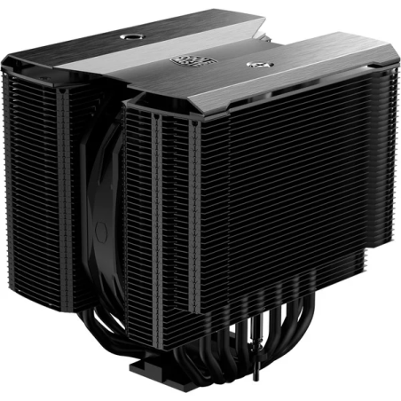 Refroidisseur CPU Cooler Master MA824 - 8 dissipateurs thermiques - Multiprise universelle - Double ventilateur - Noir