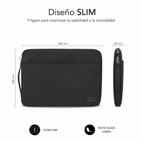 Housse Subblim Urban pour ordinateur portable de 13,3" à 14" - Protection élégante et fonctionnelle - Tissu polyester 600D